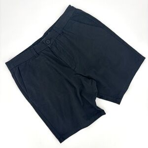 French Connection NWT Black Cotton 8” Shorts, XL